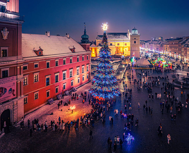Weihnachten in der Warschauer Altstadt - Foto, Bild