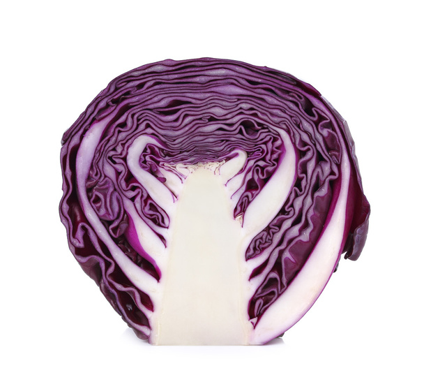 Cavolo rosso, cavolo viola isolato su bianco
 - Foto, immagini