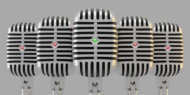 Group of microphones - Photo, Image