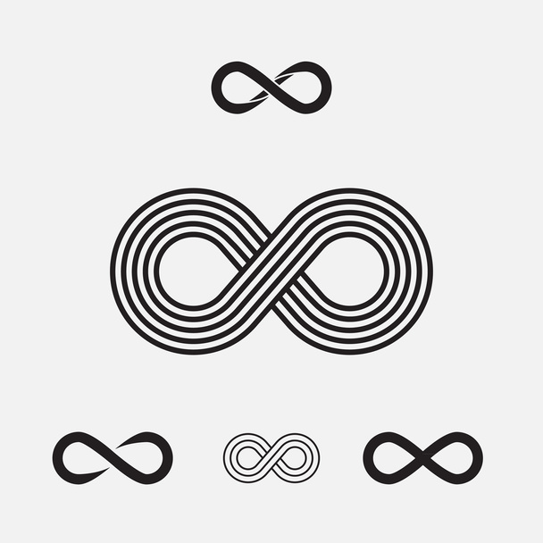 Sada symbolů infinity - Vektor, obrázek