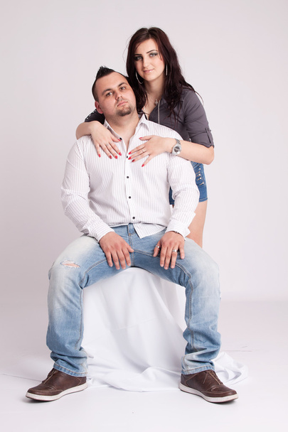 jeune couple en studio - Photo, image
