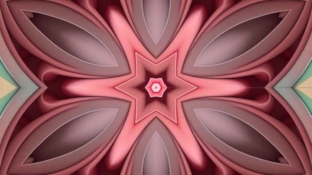 Abstrakcyjna animacja pętlowa z kolorowymi fraktalnymi ruchami wzorów - Materiał filmowy, wideo