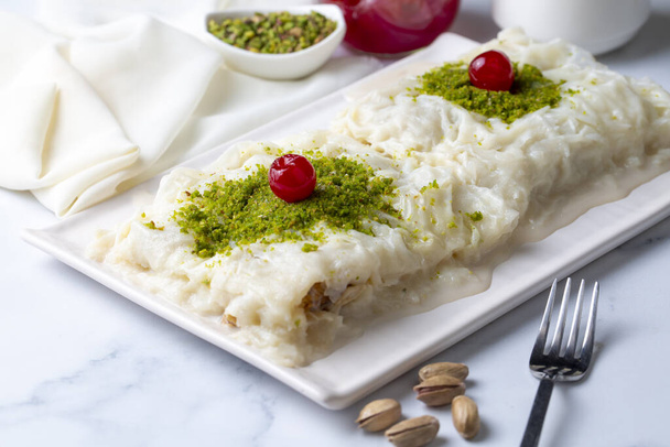 Turkish Traditional Ramadan Dessert Gullac - Photo, Image