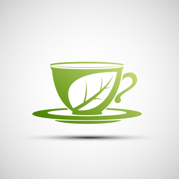 Vector logo cup of tea - Vektor, kép