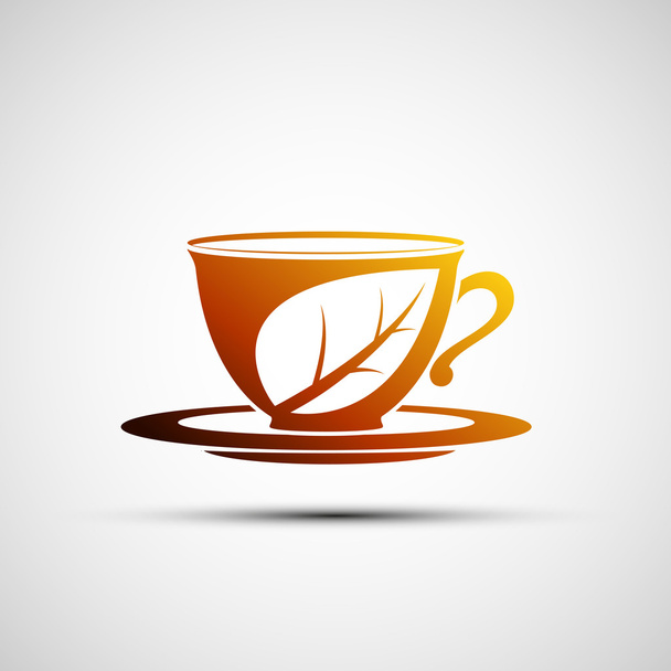 Vector logo cup of tea - Vector, Image