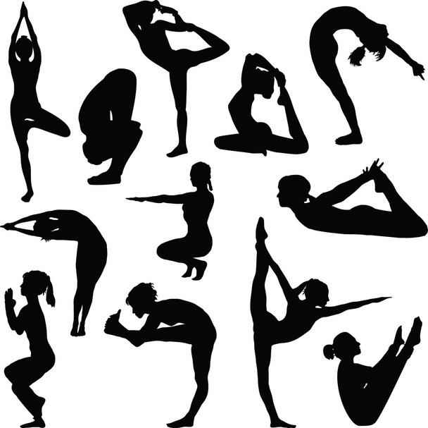 Different yoga poses - Photo, Image
