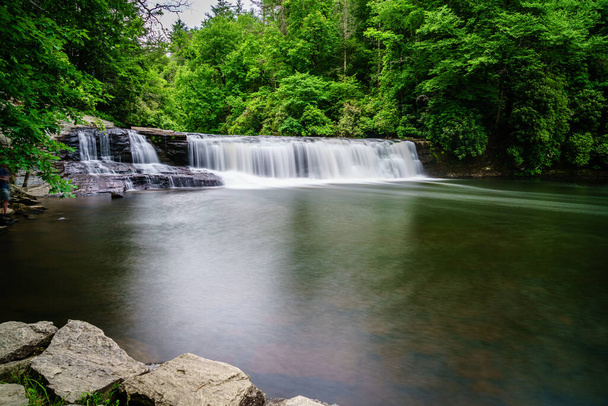 Scenic view of Hooker Fall in North Carolina - Photo, Image
