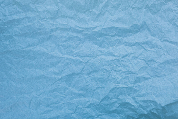Μπλε χαρτί με ρυτίδες υφή φόντο - Φωτογραφία, εικόνα