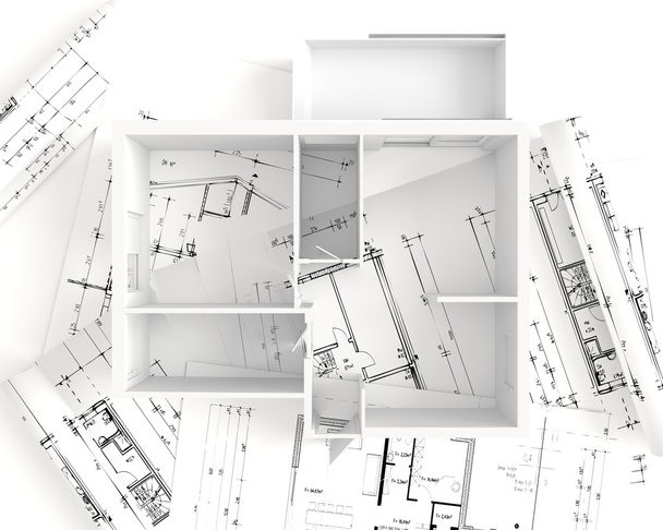 House plan top view - interior design - Photo, Image