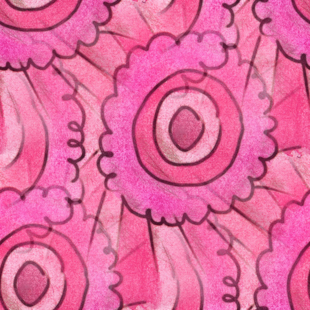 nahtlose rosa Kreis Kurve Zahlen Textur Hintergrund Tapete - Foto, Bild