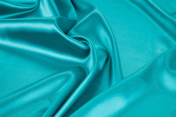Blue light silk texture cloth. - Photo, Image