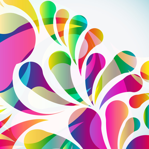 Abstract colorful arc-drop background. Vector. - Διάνυσμα, εικόνα