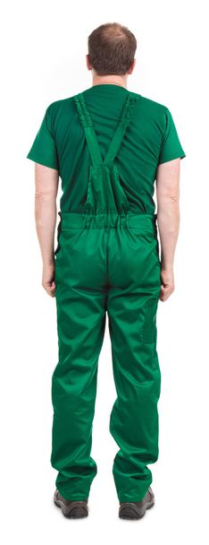 Man in green overalls. - Foto, Bild