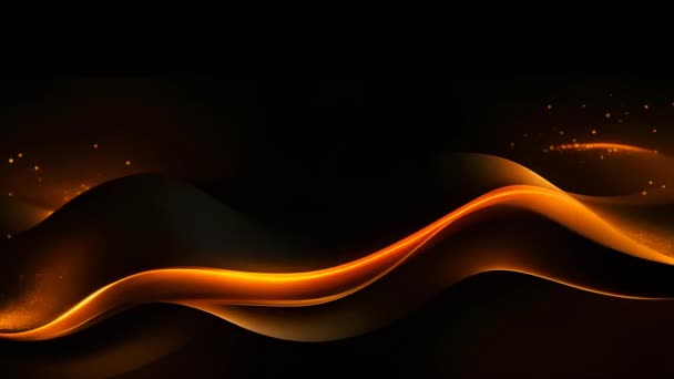 Black luxury corporate background with golden lines - Πλάνα, βίντεο