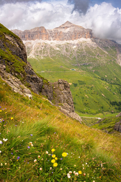 イタリアのドロマイトアルプス,風光明媚な山の風景 - 写真・画像
