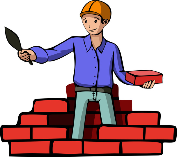 Illustration of a builder - Vector, Image