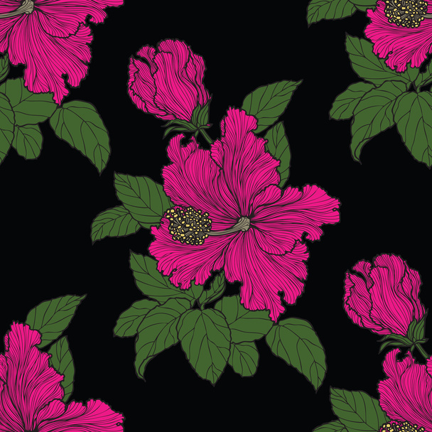 Seamless pattern with flowers - Vettoriali, immagini
