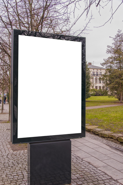 Blank Billboard in Town Centre - Photo, Image
