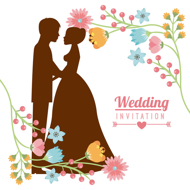 wedding invitation - Vektor, kép