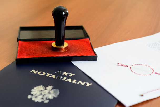 Aktu notarialnego - Zdjęcie, obraz