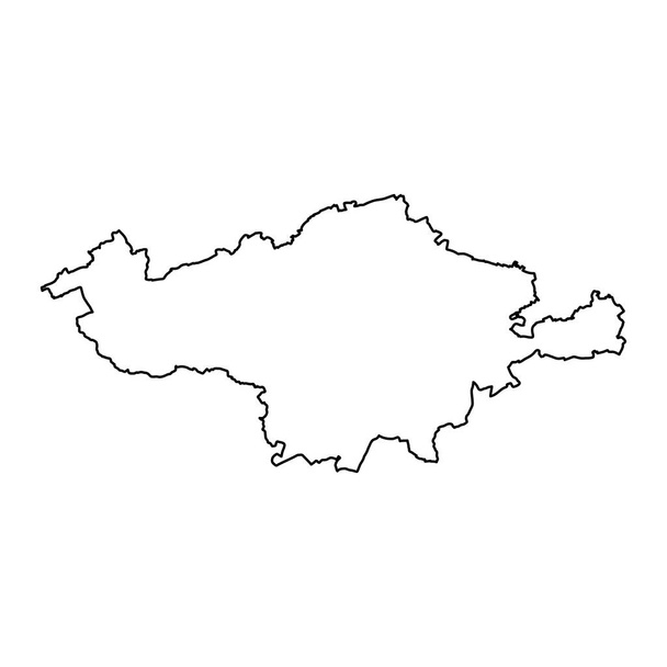 Еш-сюр-Альсетта кантон карта, адміністративний поділ Люксембургу. Векторні ілюстрації. - Вектор, зображення