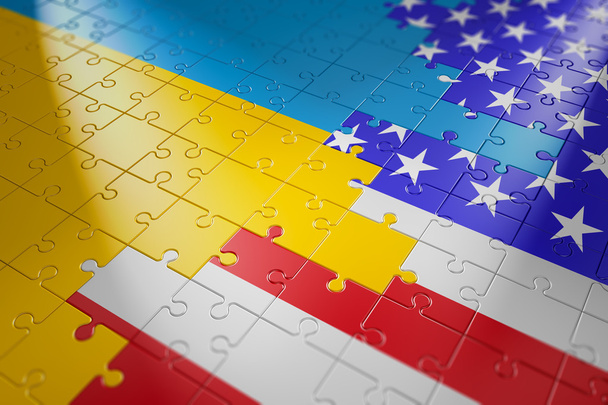 puzzles in the form of flags - Photo, Image