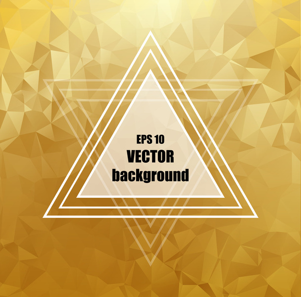 Gold crystal abstract pattern. Business Design - Vecteur, image