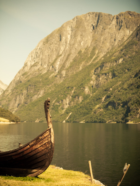 Tourism and travel. Mountains and fjord in Norway. - 写真・画像