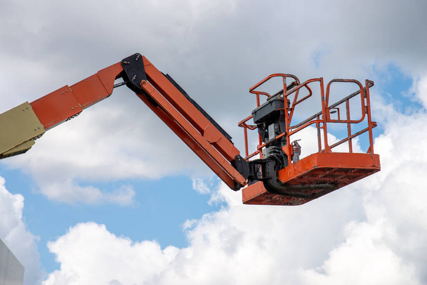 hydraulic telescopic platform crane industry mobile lifting - Photo, Image