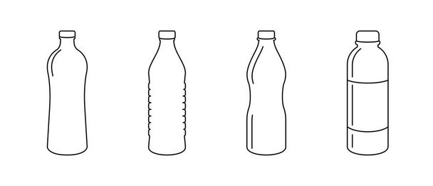Plastikflaschenform in Vektorform - Vektor, Bild