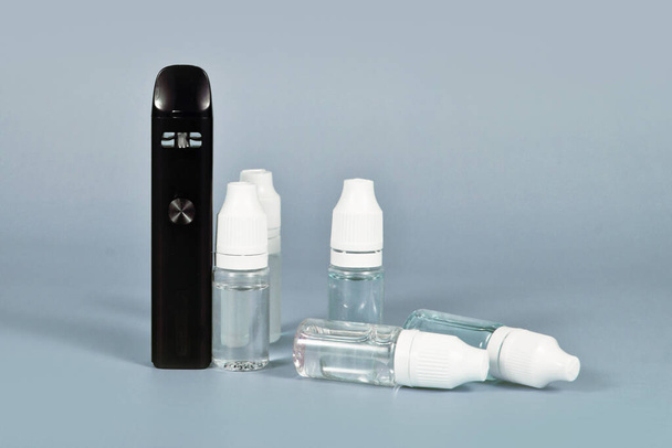 Bottles with liquid solutions for electronic cigarette - Foto, Imagem