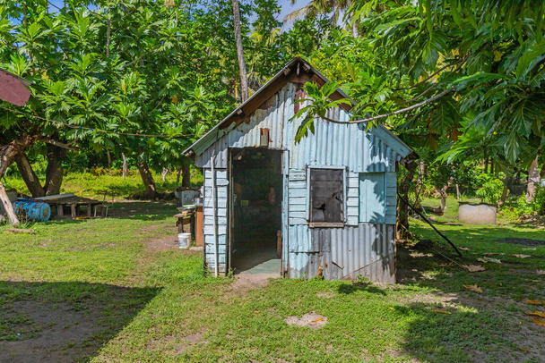 Mała wioska na wyspie Viti Levu, Fidżi - Zdjęcie, obraz