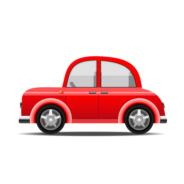 Red car, vector - Vector, Image