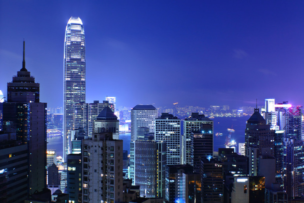 Hongkong bei Nacht - Foto, Bild