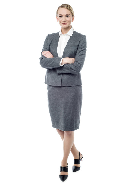 Businesswoman with folded arms - Fotó, kép