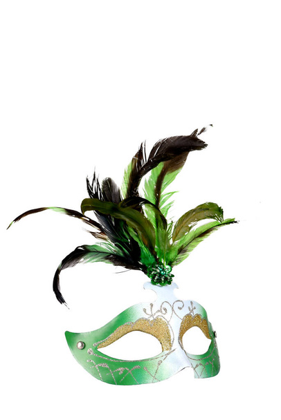 carnaval máscara adereços confetti festa brasileira carnaval traje de alegria festa imagem - Foto, Imagem