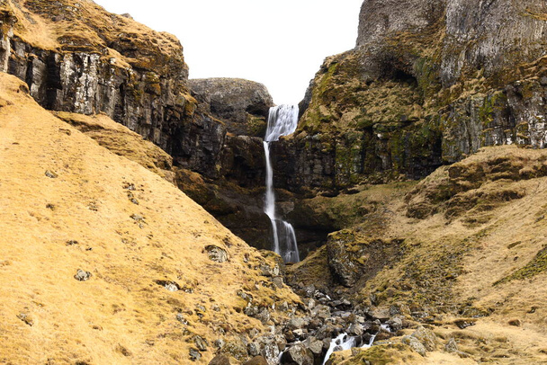 A Snaefellsjokull Nemzeti Park Izland nemzeti parkja, amely az ország nyugati részén, Snaefellsbaer településen található. - Fotó, kép