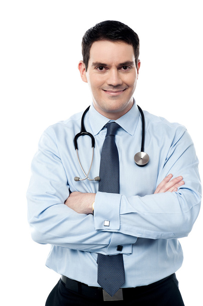 Male doctor with stethoscope - Zdjęcie, obraz