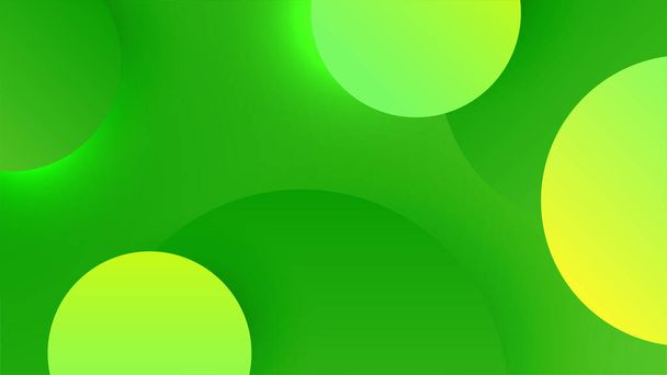 Gradiente verde abstracto moderno fondo mínimo. Vector abstracto diseño gráfico presentación banner patrón fondo web plantilla. - Vector, Imagen