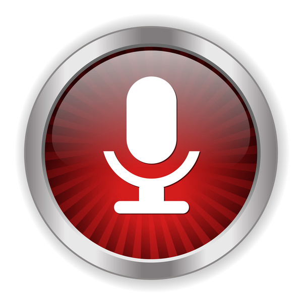 Micrófono icono web
 - Vector, imagen