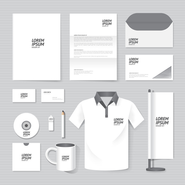 Set of corporate identity template. - Vector, Image