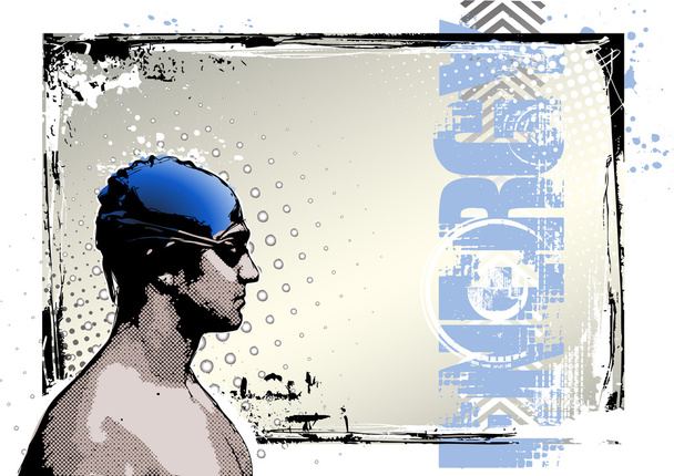 The Swimming poster 2 - Vector, Image