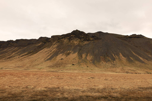 A Snaefellsjokull Nemzeti Park Izland nemzeti parkja, amely az ország nyugati részén, Snaefellsbaer településen található. - Fotó, kép