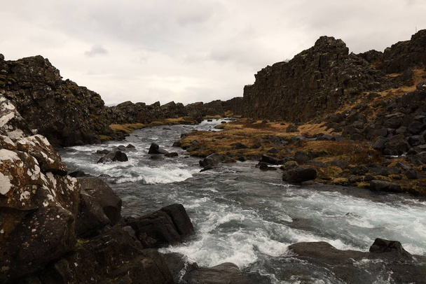 Thingvellir είναι μια ιστορική τοποθεσία και εθνικό πάρκο στη νοτιοδυτική Ισλανδία, 50 χιλιόμετρα ανατολικά του Ρέικιαβικ - Φωτογραφία, εικόνα