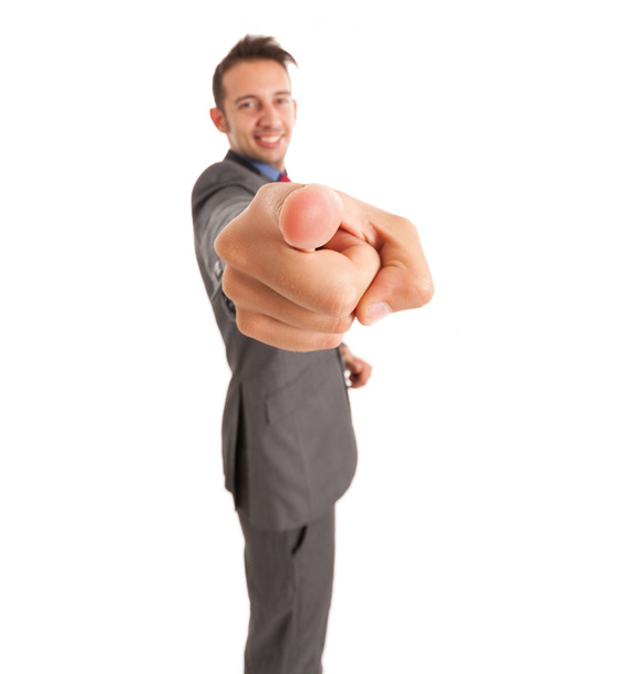 Businessman pointing at you - Фото, зображення
