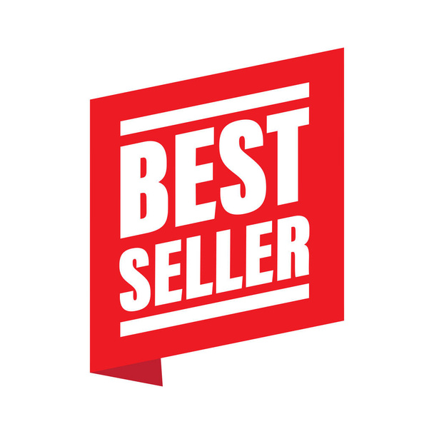 Best Seller σήμα labell ετικέτα κόκκινο διάνυσμα - Διάνυσμα, εικόνα
