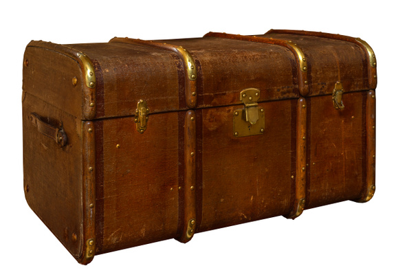 Well-Traveled Vintage Suitcase  - Photo, Image