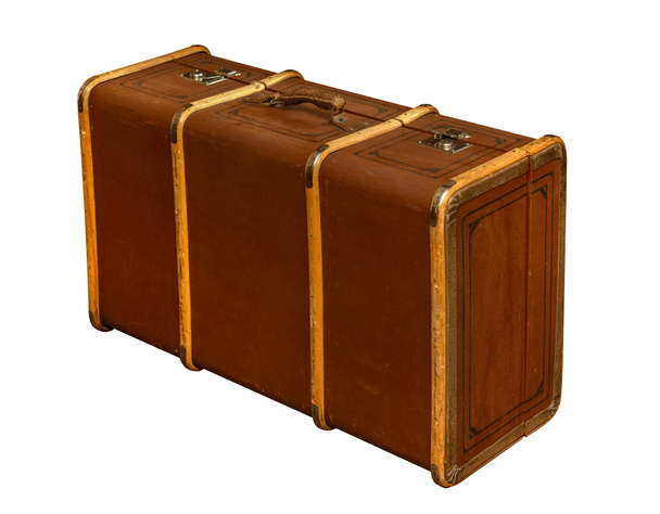Well-Traveled Vintage Suitcase XXXL - Photo, Image