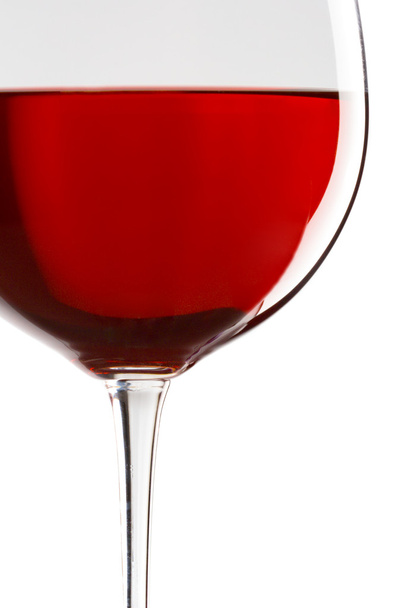 kieliszek czerwonego wina, szczelnie-do góry - Zdjęcie, obraz