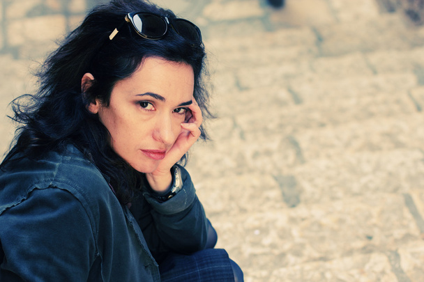 üzgün kadın portresi - Fotoğraf, Görsel